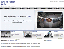 Tablet Screenshot of anilmparikh.com